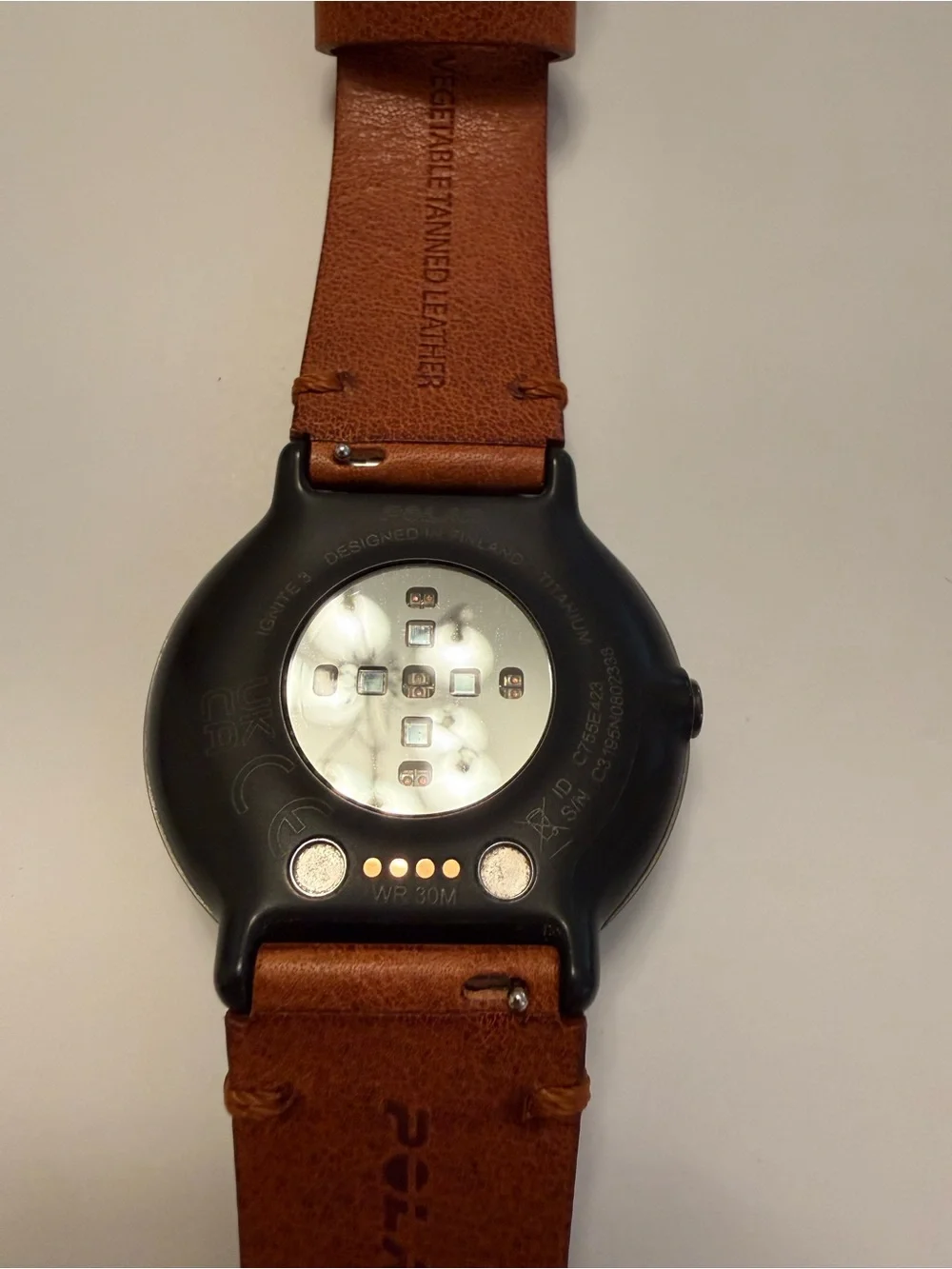 Ignite 3 Titanium Fitness Watch — Brown Leather